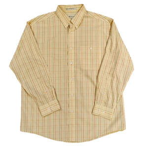 3/$20 Orvis Sporting Traditions Yellow Plaid Button-Up Shirt